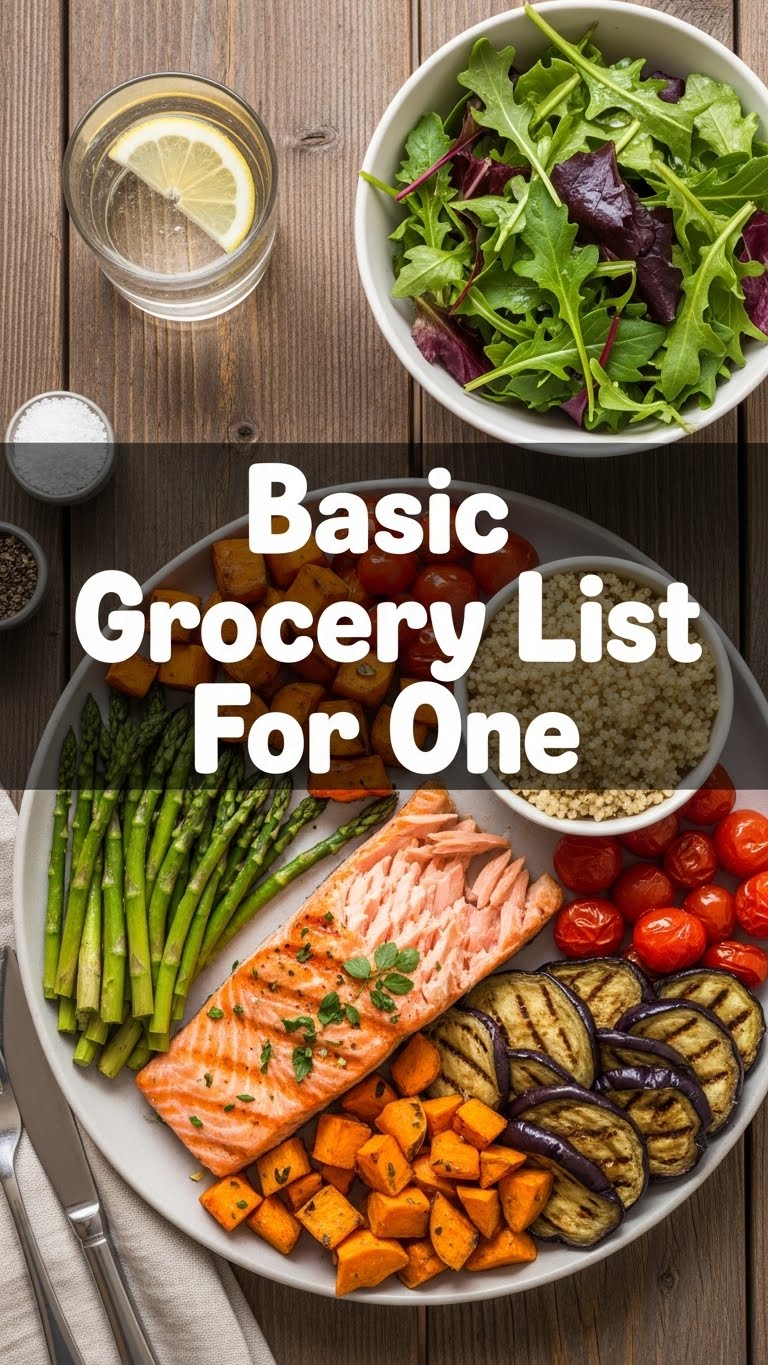 Basic Grocery List For One