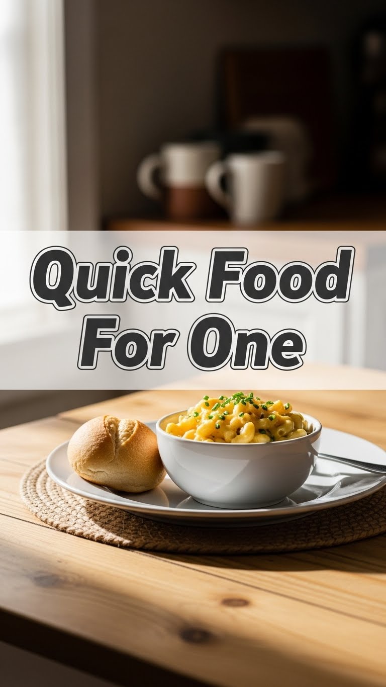 Quick Food For One