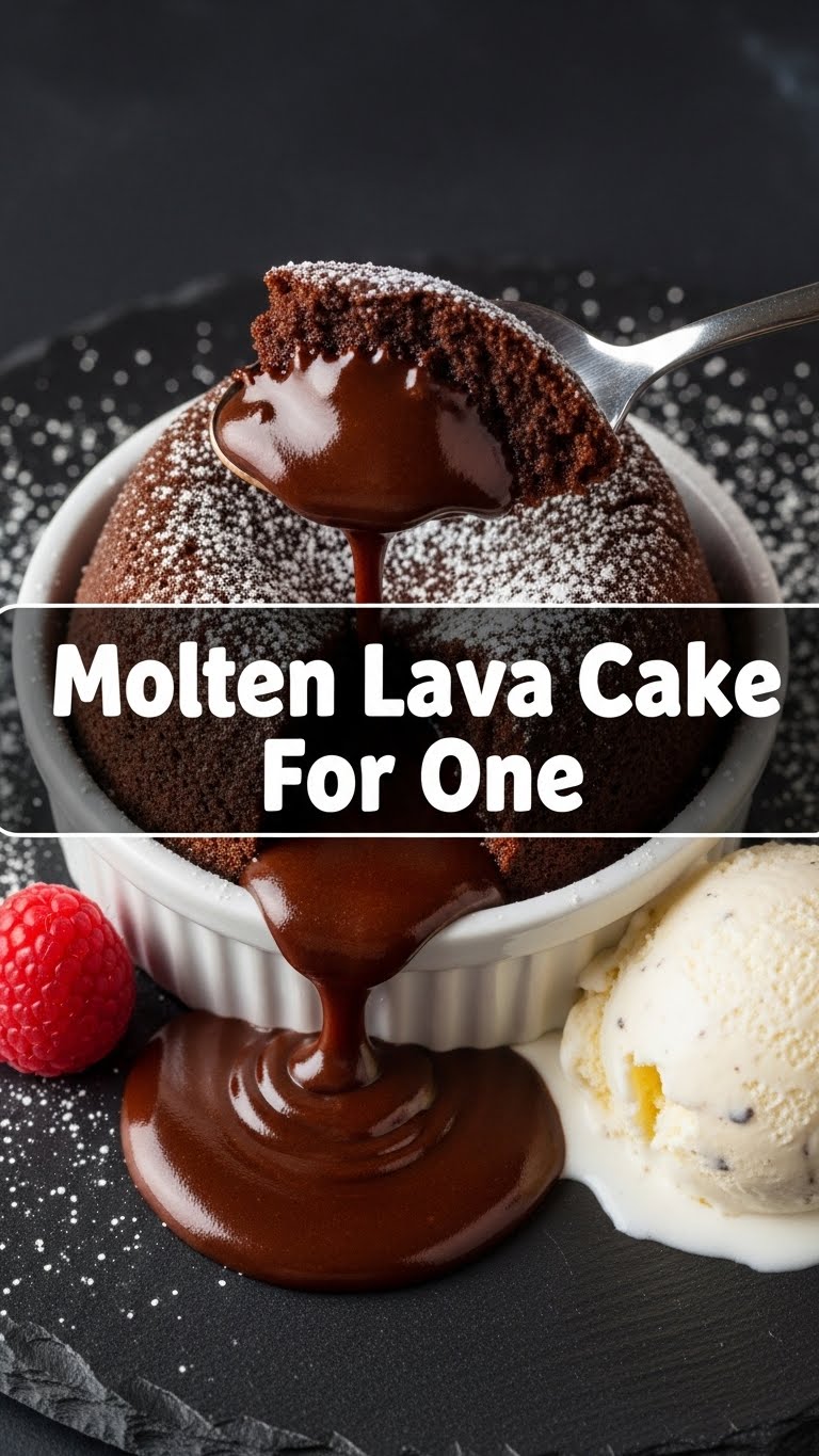Molten Lava Cake For One