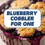 Blueberry Cobbler For One