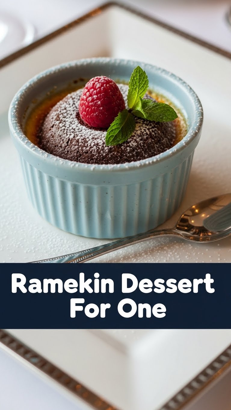 Ramekin Dessert For One