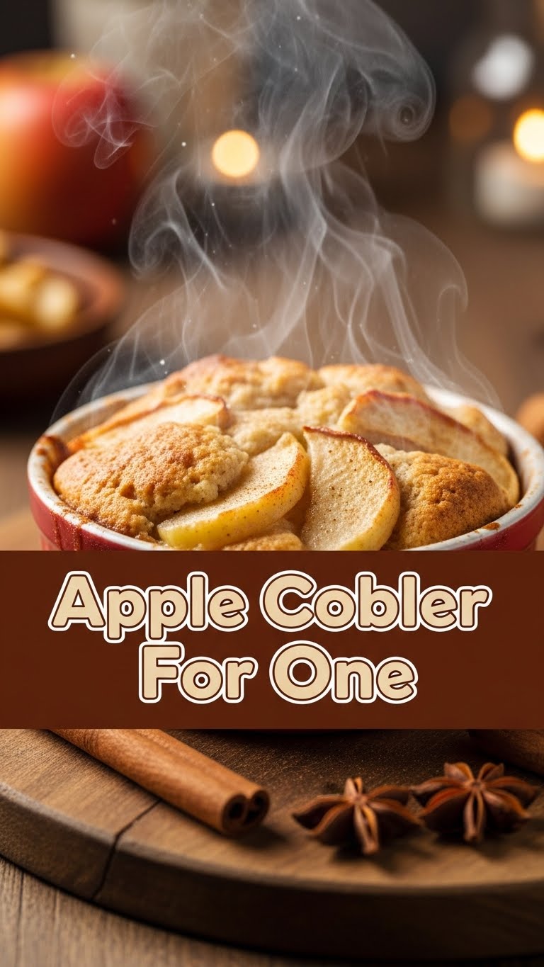 Apple Cobbler For One
