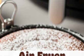Air Fryer Chocolate Cake For One