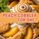 Peach Cobbler For One