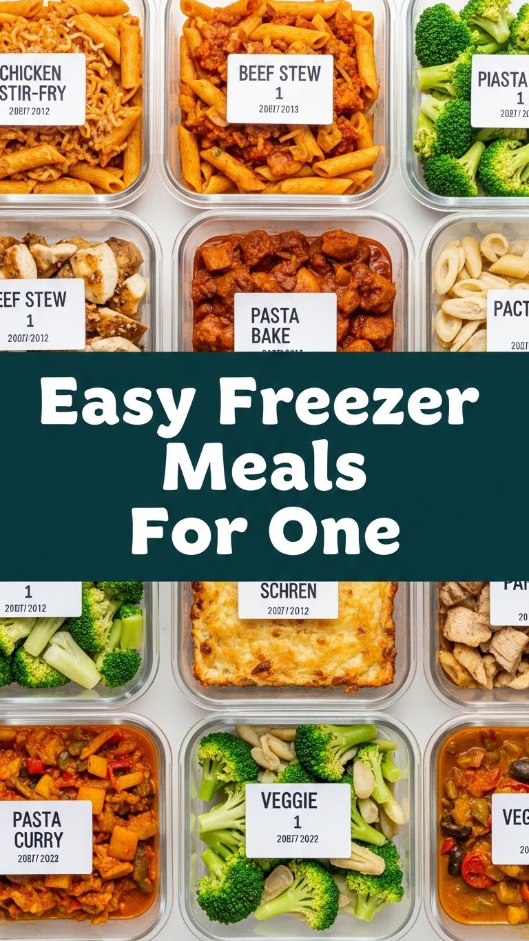 Easy Freezer Meals For One