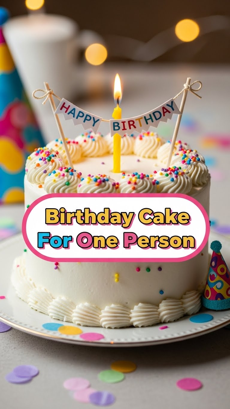 Birthday Cake For One Person