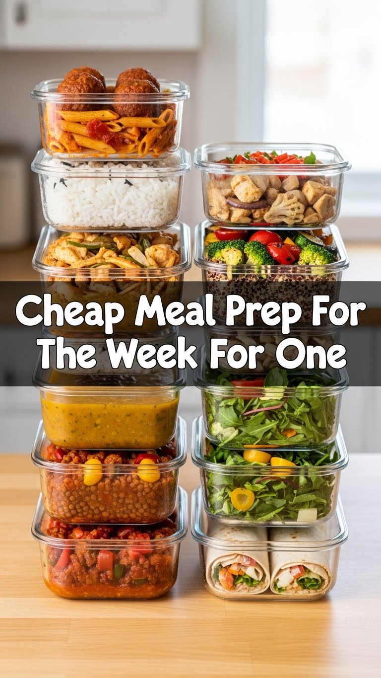Cheap Meal Prep For The Week For One