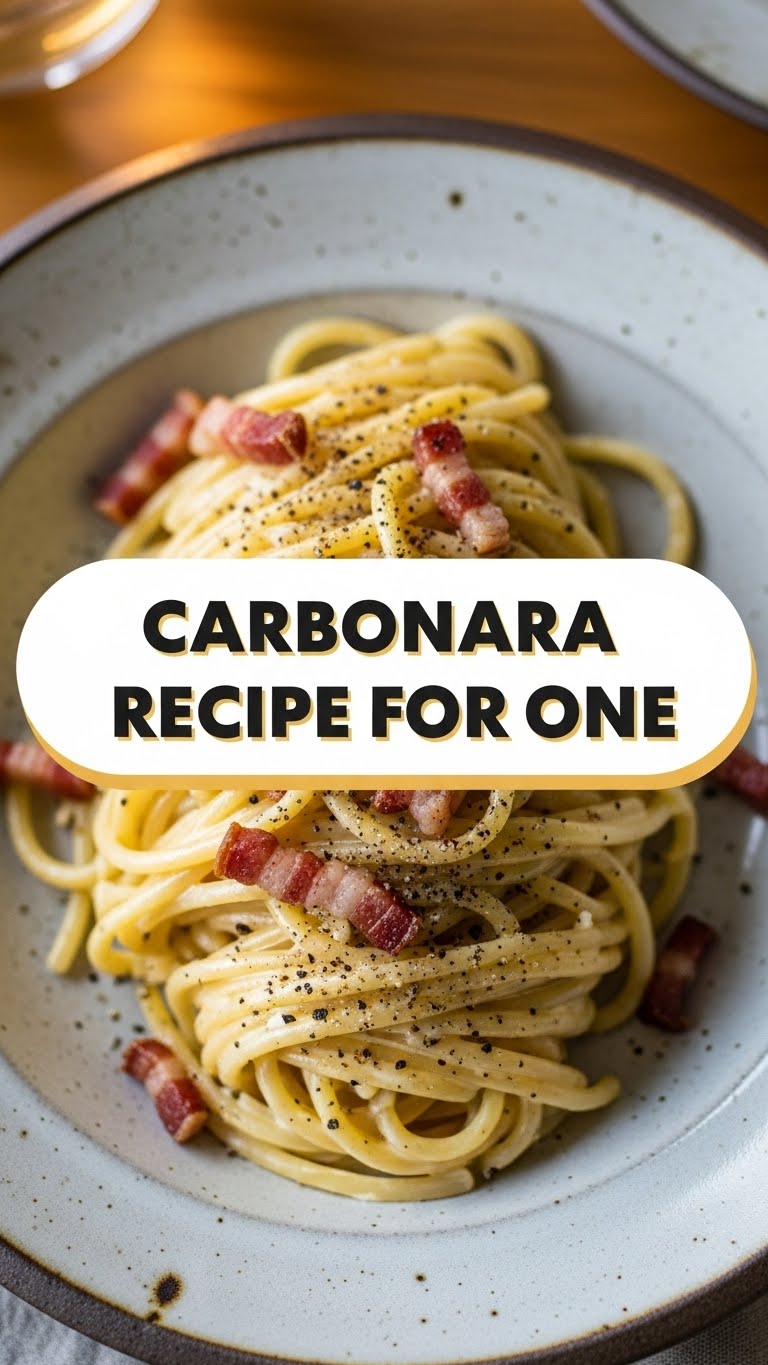 Carbonara Recipe For One