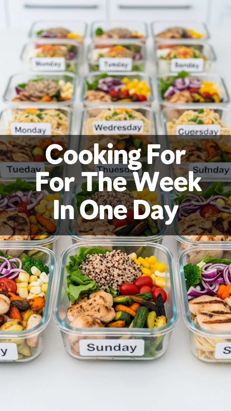 Cooking For The Week In One Day