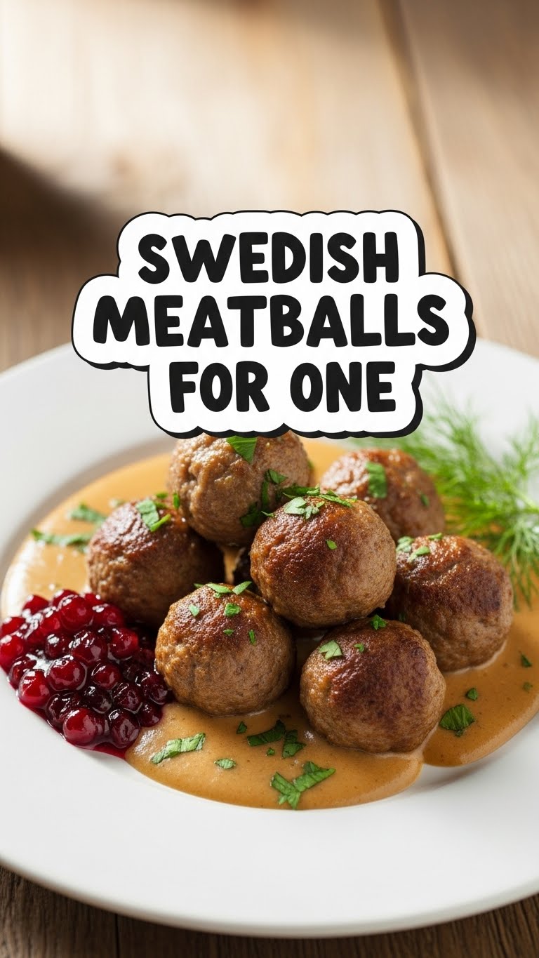 Swedish Meatballs For One