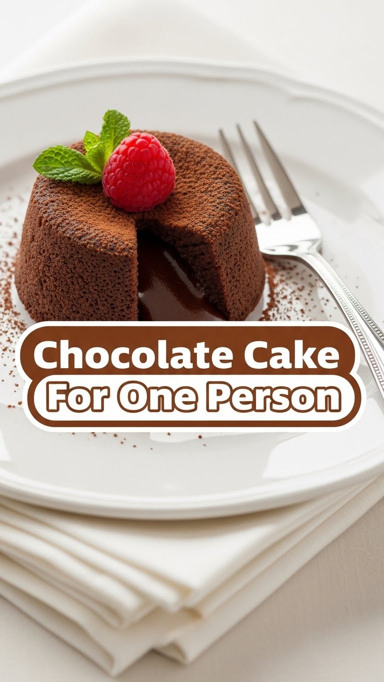 Chocolate Cake For One Person