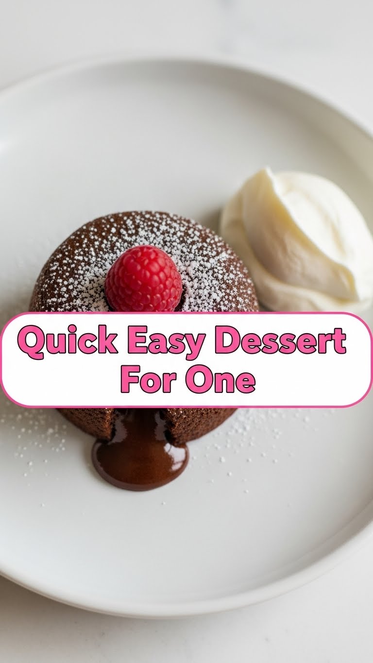 Quick Easy Dessert For One