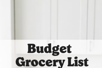 Budget Grocery List For One