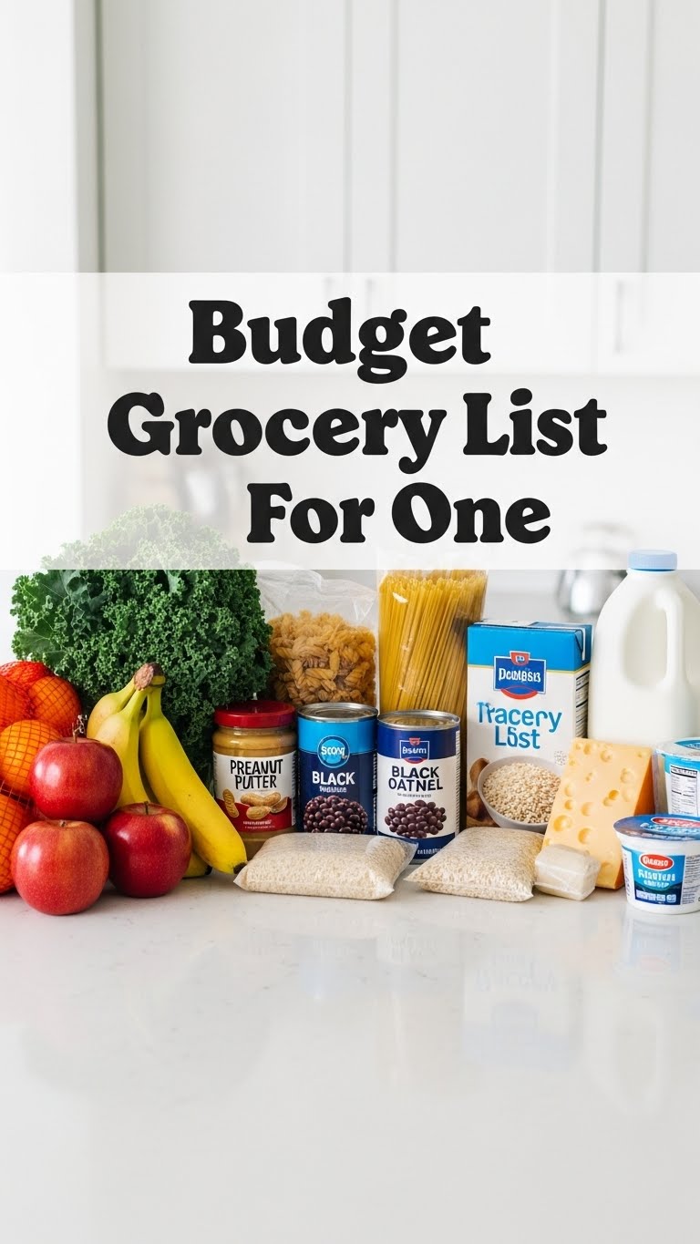 Budget Grocery List For One