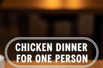 Chicken Dinner For One Person