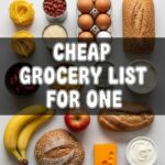 Cheap Grocery List For One
