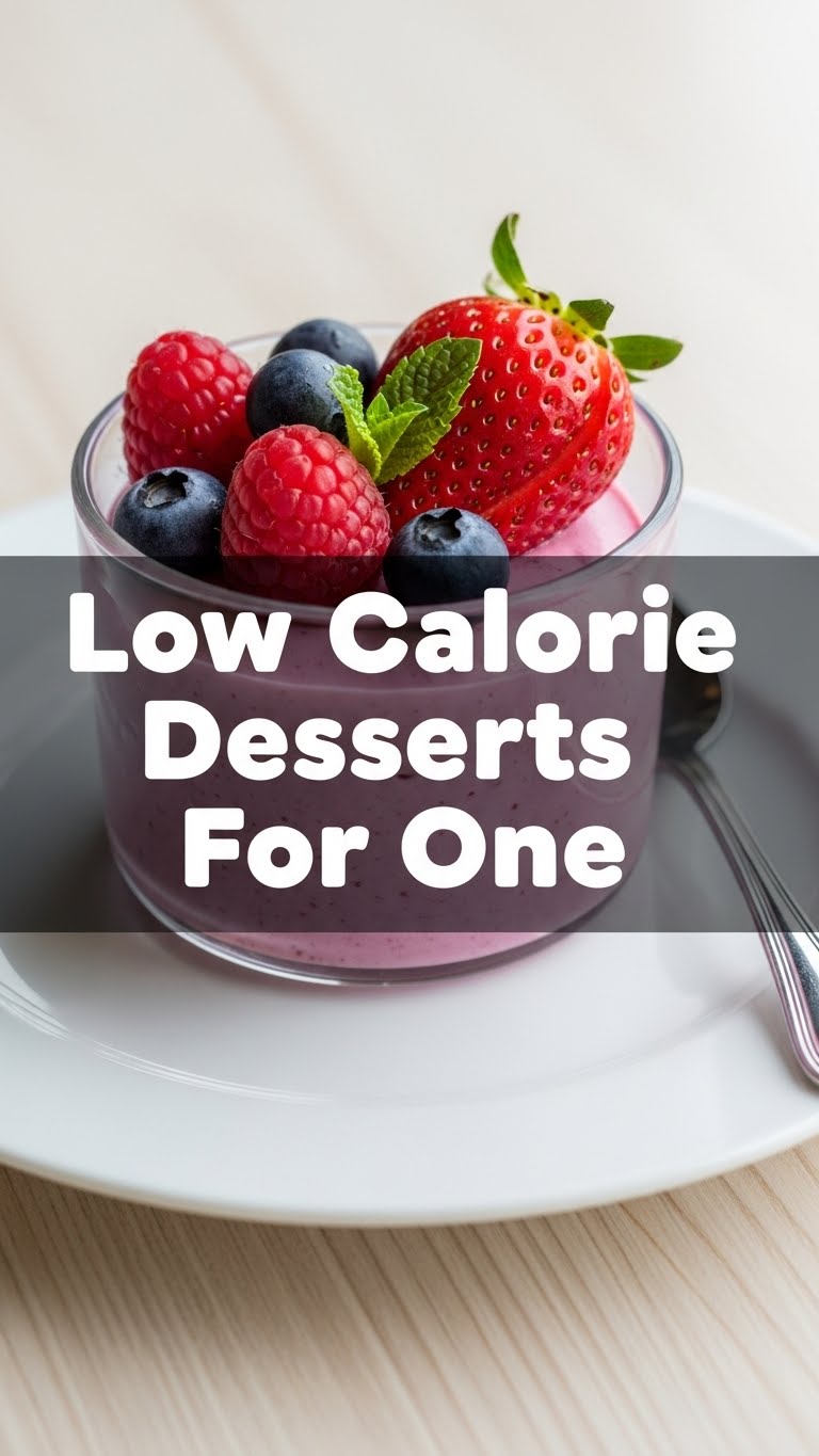 Low Calorie Desserts For One