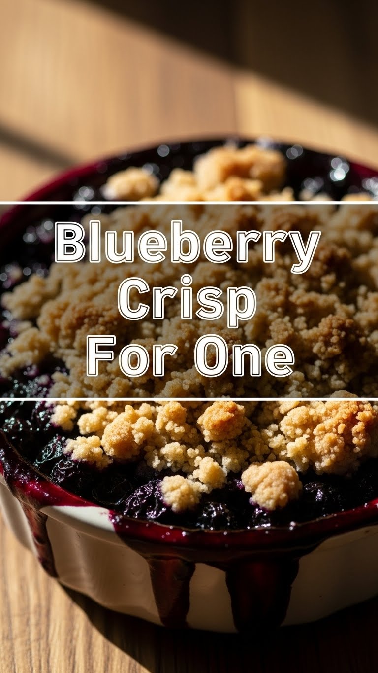 Blueberry Crisp For One