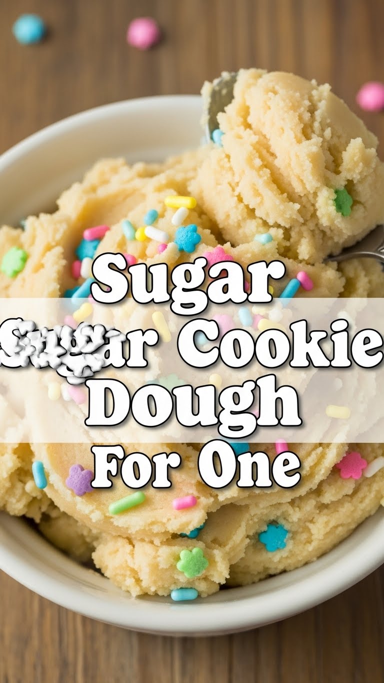 Sugar Cookie Dough For One