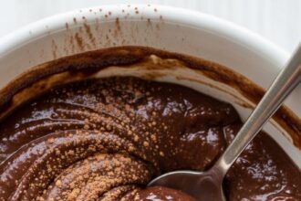 Healthy Brownie Batter For One