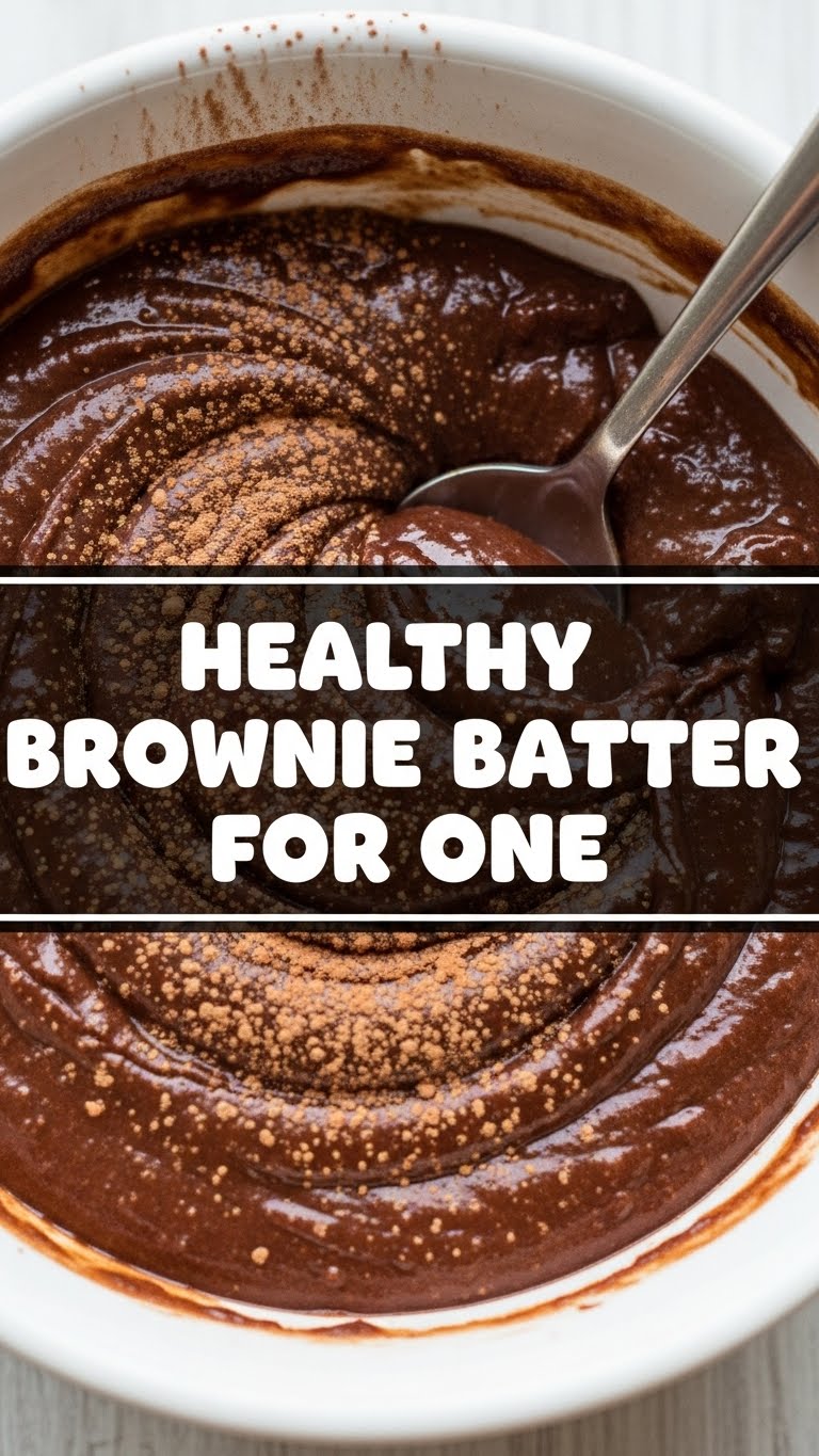 Healthy Brownie Batter For One