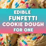 Edible Funfetti Cookie Dough For One