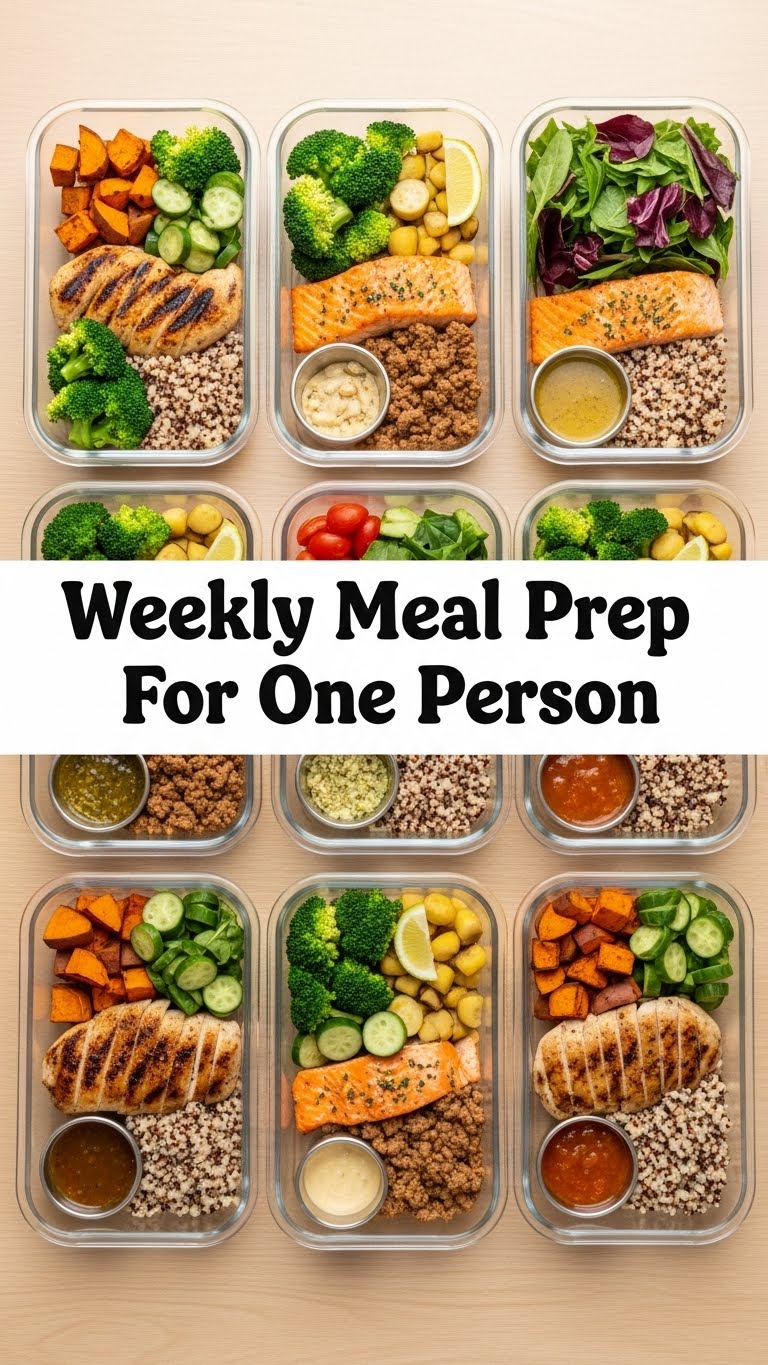 Weekly Meal Prep For One Person