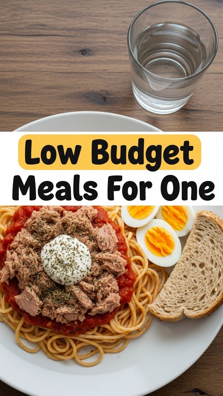Low Budget Meals For One