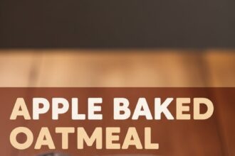Apple Baked Oatmeal For One