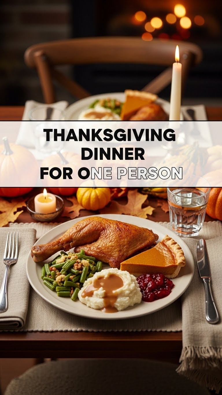 Thanksgiving Dinner For One Person