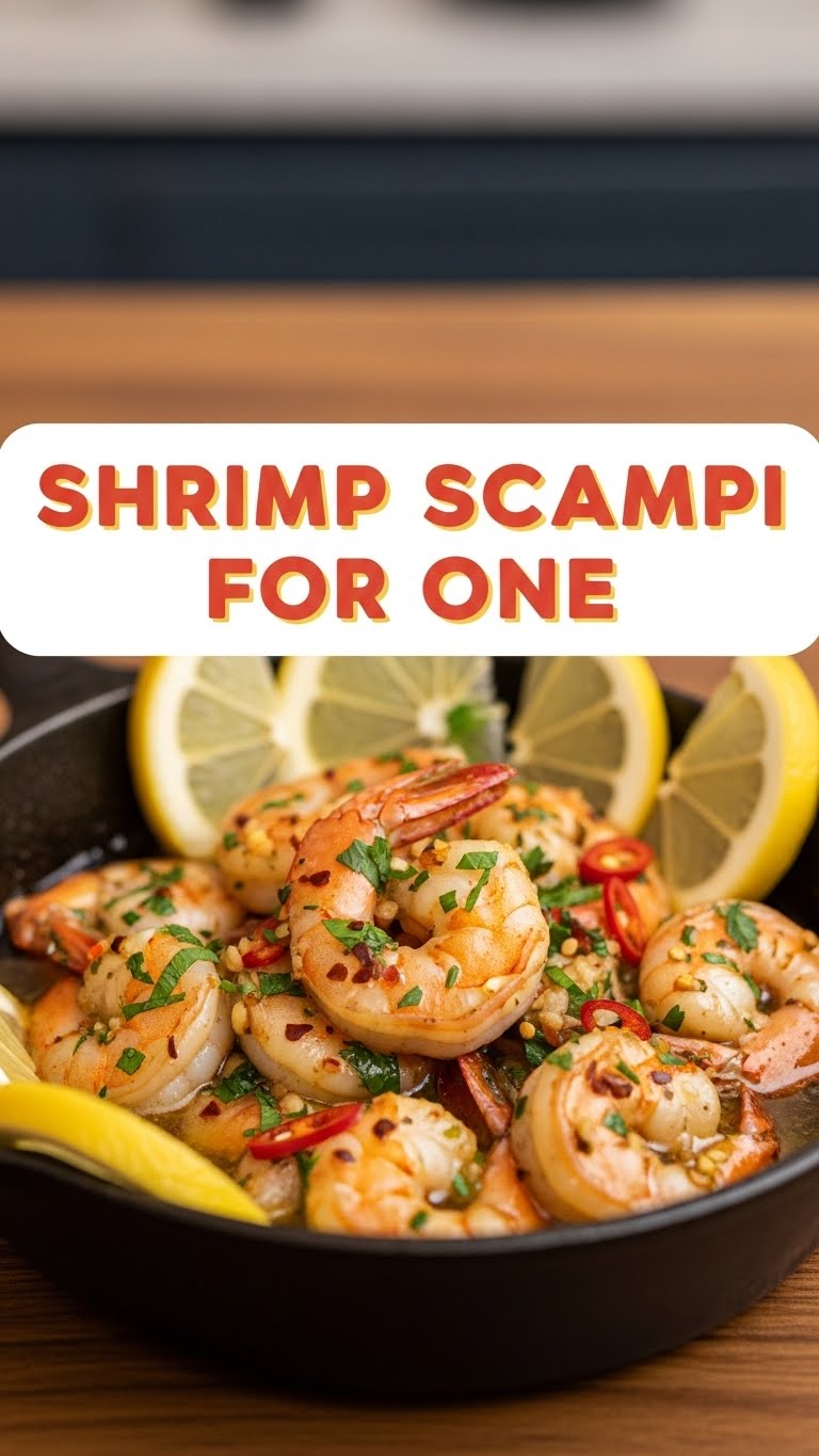 Shrimp Scampi For One