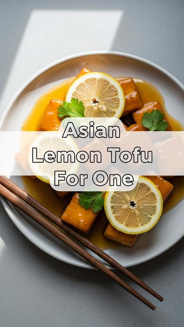 Asian Lemon Tofu For One