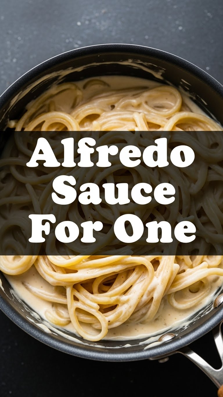 Alfredo Sauce For One