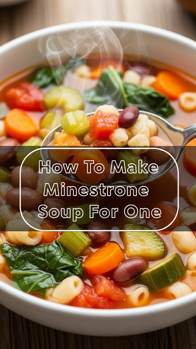 How To Make Minestrone Soup For One