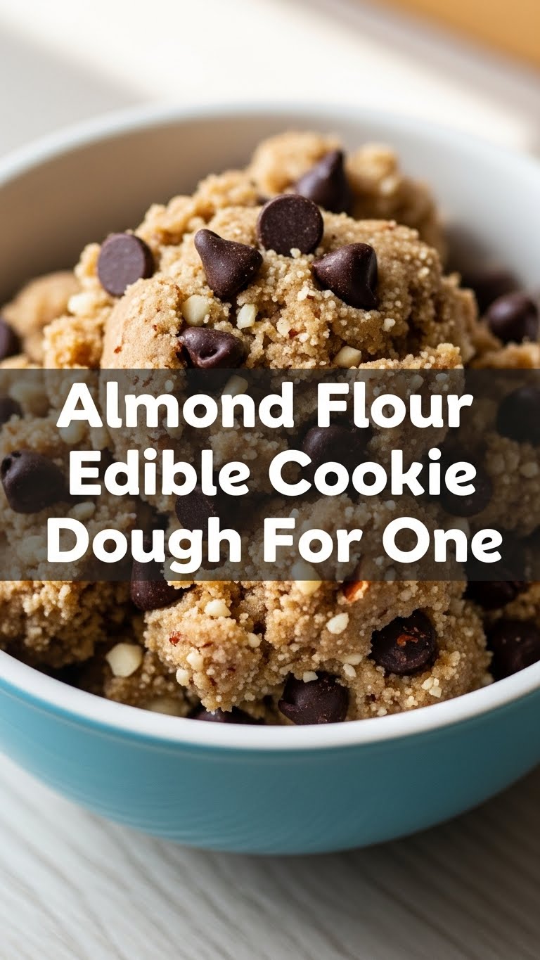 Almond Flour Edible Cookie Dough For One