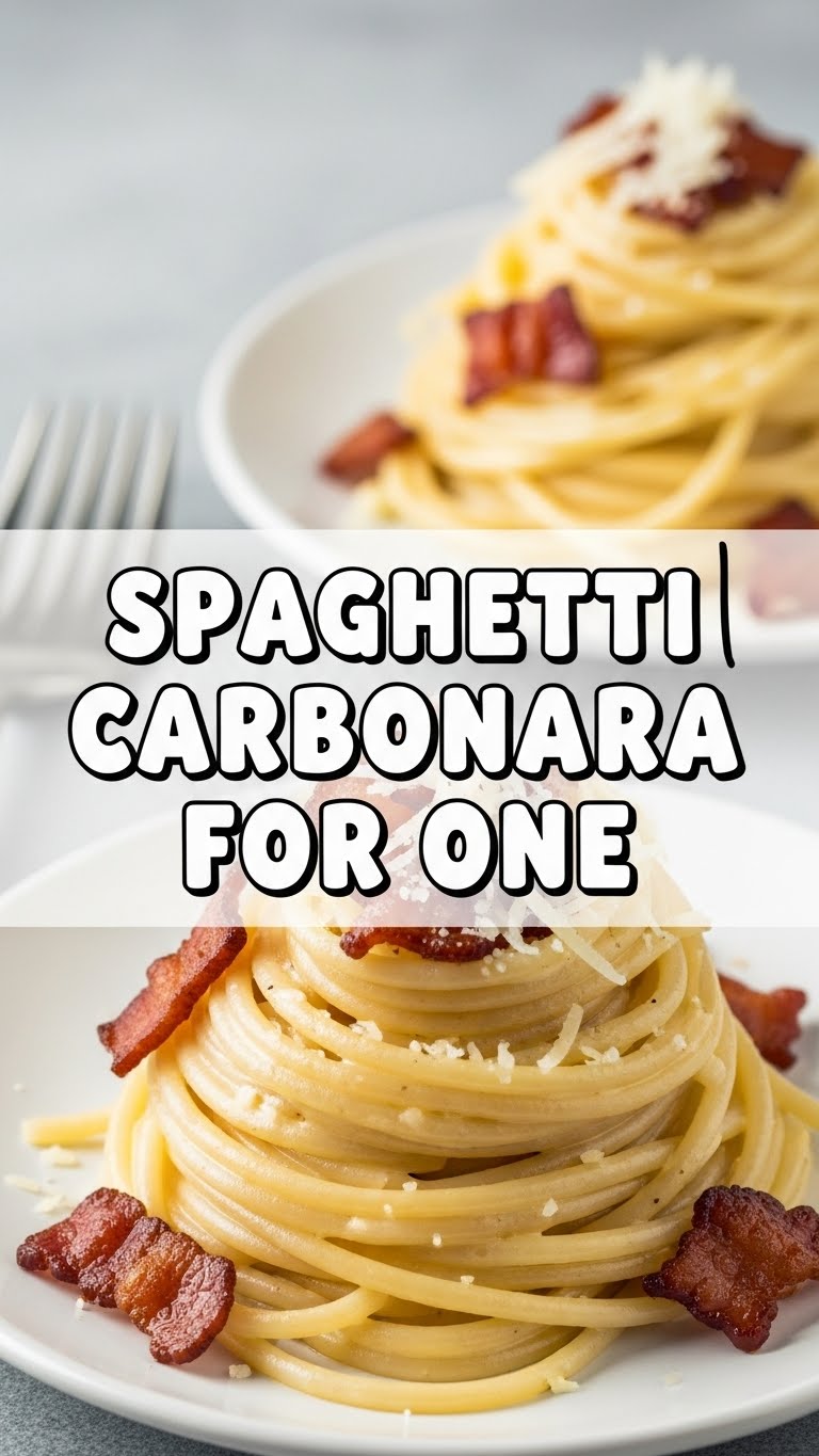 Spaghetti Carbonara For One