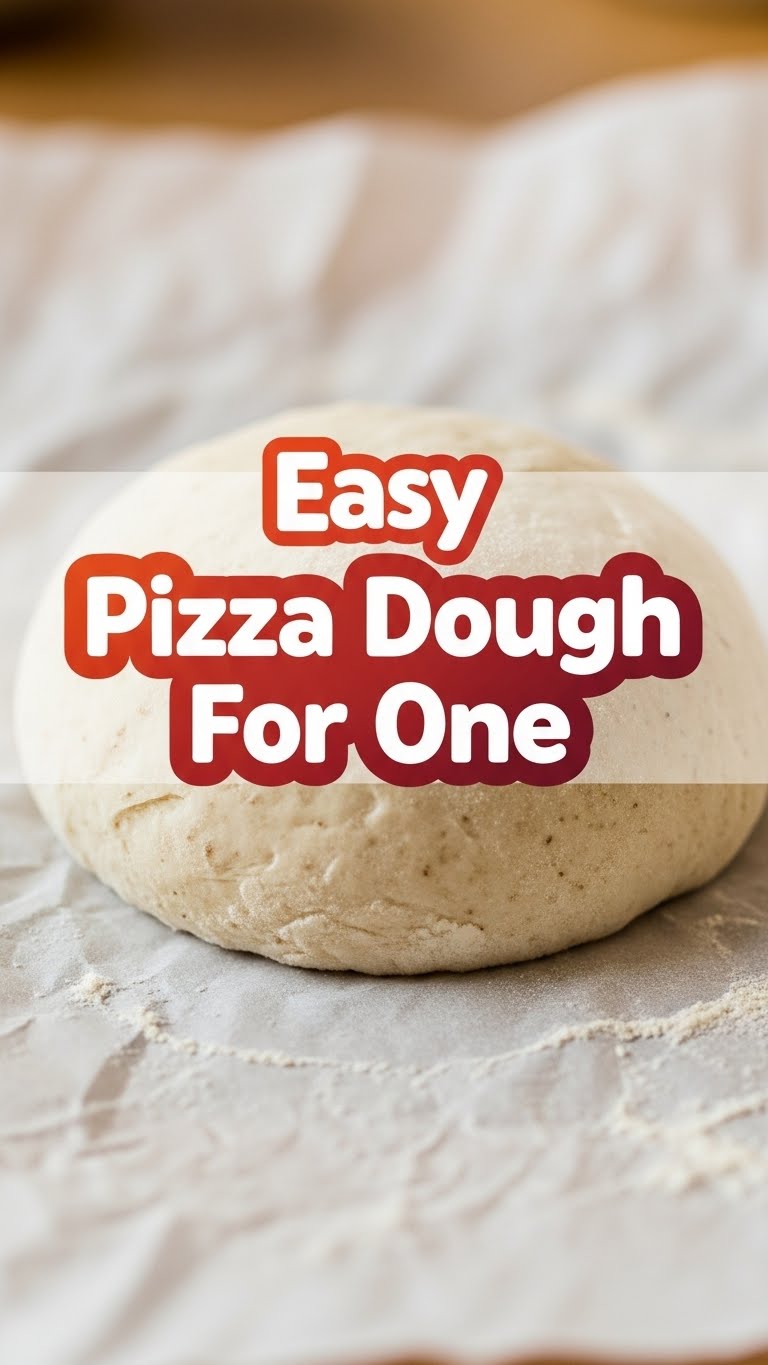 Easy Pizza Dough For One