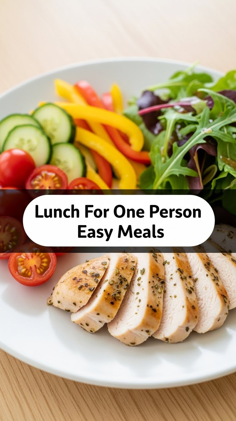 Lunch For One Person Easy Meals