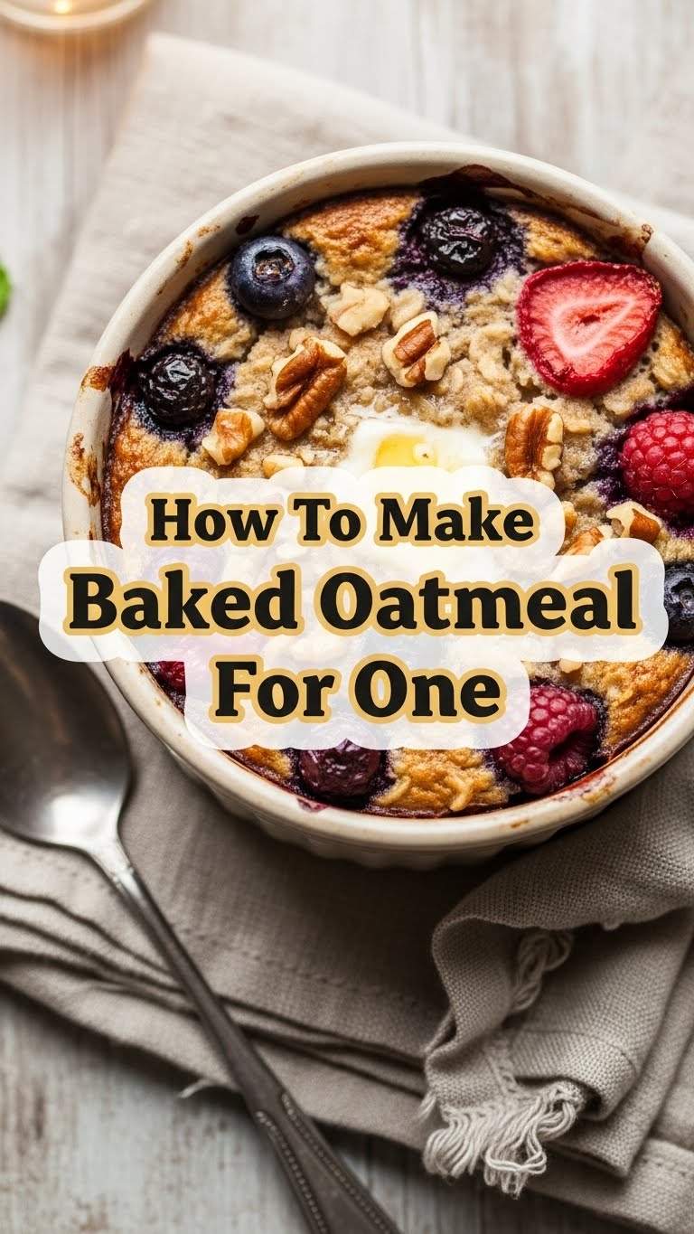 How To Make Baked Oatmeal For One