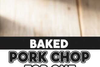 Baked Pork Chop For One