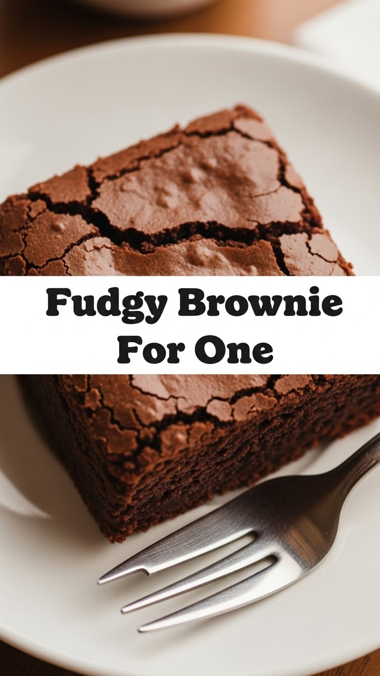 Fudgy Brownie For One