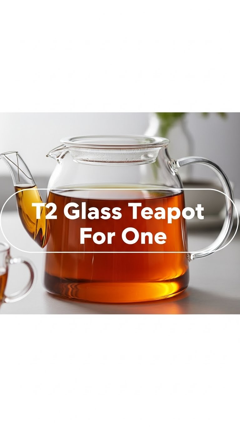 T2 Glass Teapot For One