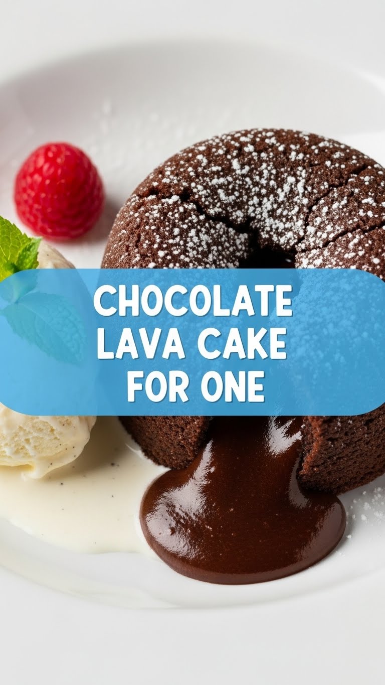 Chocolate Lava Cake For One