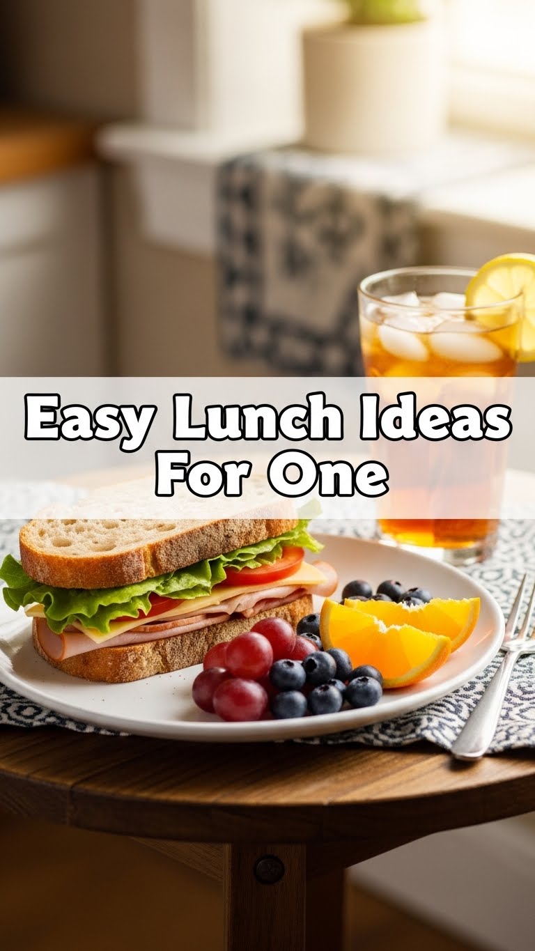 Easy Lunch Ideas For One