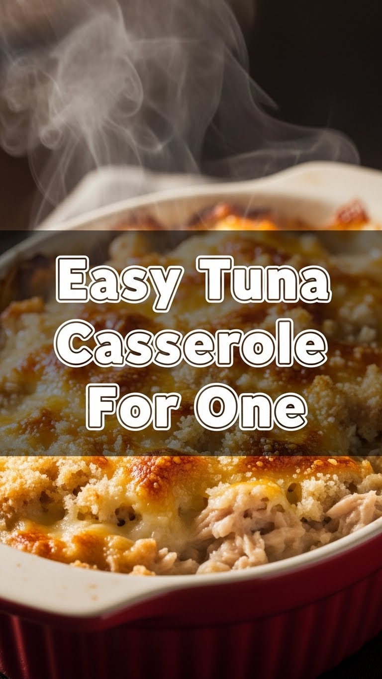 Easy Tuna Casserole For One