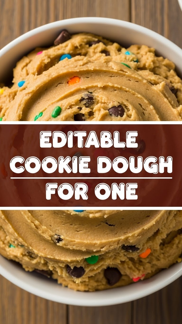 Editable Cookie Dough For One