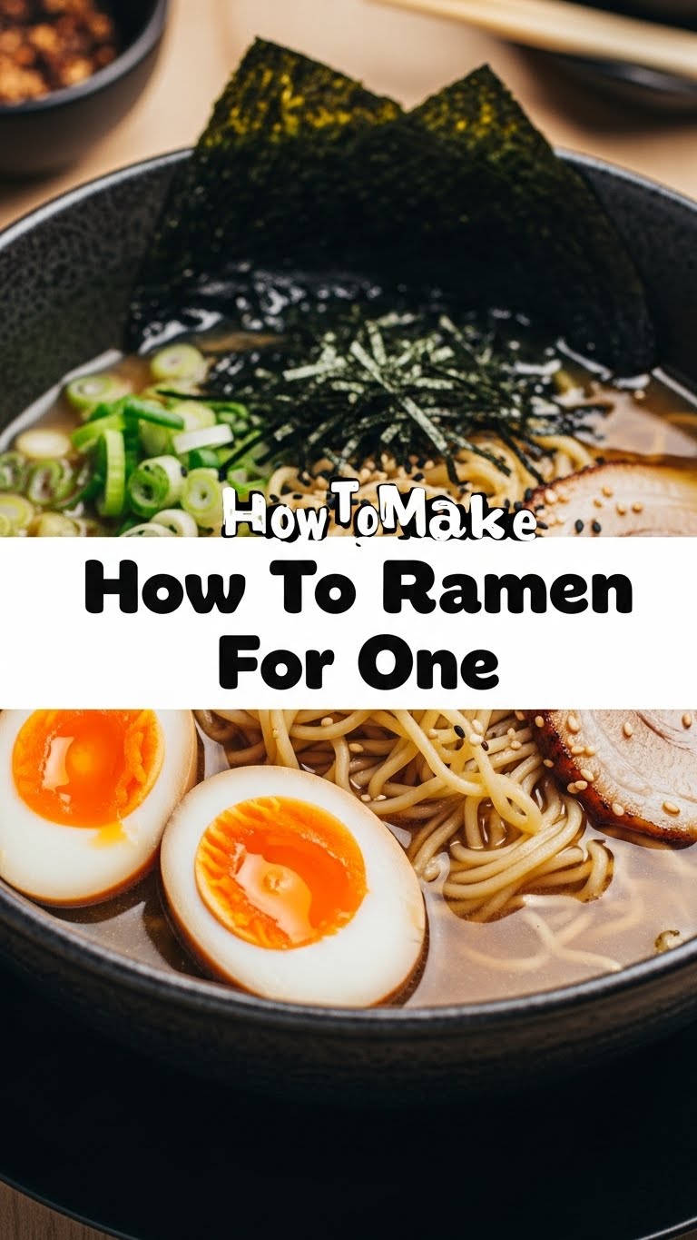 How To Make Ramen For One
