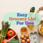 Easy Grocery List For One
