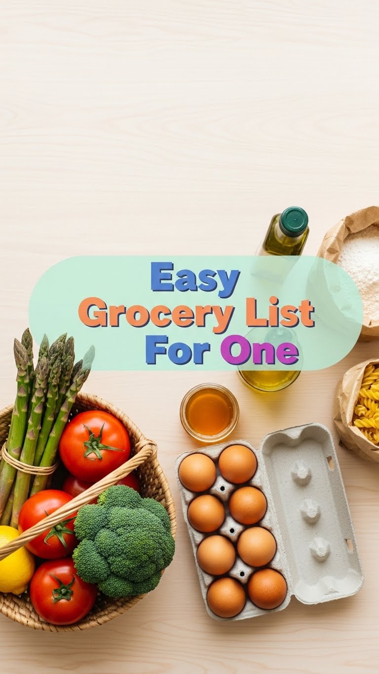 Easy Grocery List For One