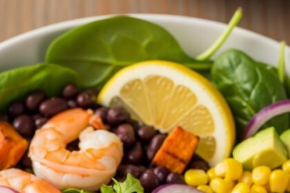 Shrimp Quinoa Bowl For One